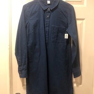 Dark blue denim dress